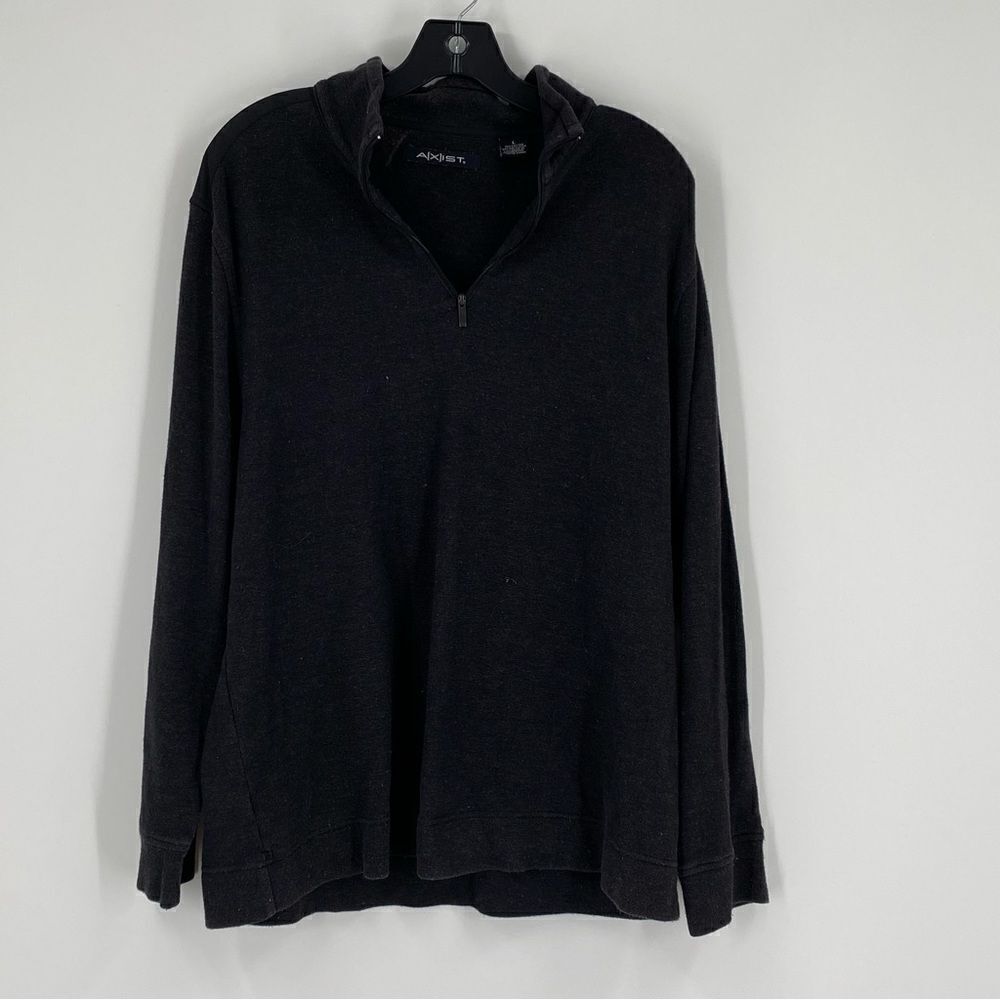 Axist Men’s 1/4 Zipper Pullover Sweater size L Gray